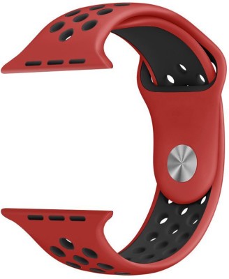 SPN Sport Straps Wristband Bracelet for 38 mm Apple Watch Series 3 , Series 2 , Series 1 , Nike+ 20 mm Silicone Watch Strap(Red, Black)   Watches  (SPN)