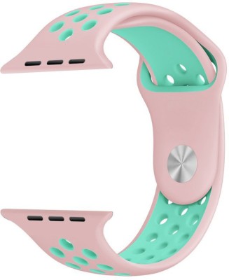 SPN Sport Straps Wristband Bracelet for 42 mm Apple Watch Series 3 , Series 2 , Series 1 , Nike+ 22 mm Silicone Watch Strap(Pink, SGreen)   Watches  (SPN)