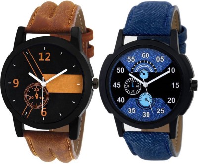 Skmi New Stylish Leather Strap 001 002 Watch  - For Men   Watches  (Skmi)