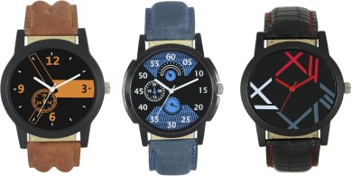 Imago Premium Quality Analog Multicolor Latest 2018 Design Unisex Stylish wtc1 2 12 Latest Gift Combo Watch  - For Men   Watches  (Imago)
