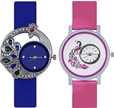 Talgo New Arrival Red Robin Season Special RRCSMRBU301PK New 2018 Latest Collection CSMR Blue Round dial & Blue Rubber Belt And DialMore White Round Dial & Pink Rubber Belt trendy Stylish Designer Look Combo Of 2 RRCSMRBU301PK Watch  - For Women   Watches  (Talgo)