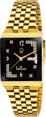 BRITTON BR-GSQ056-BLK-GLD Watch  - For Men   Watches  (Britton)