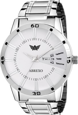 Abrexo Abx-1157SLV-WHT Day and Date Series Watch  - For Men   Watches  (Abrexo)