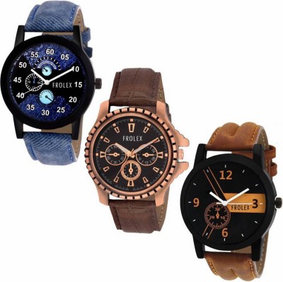 FROLEX FASHIONABLE COMBO-004 Fashion Watch  - For Men   Watches  (Frolex)