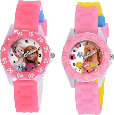 SOOMS DESINGER AND FANCY PRINCES & BARBIE CARTOON PRINTED ON TINNY DIAL KIDS & CHILDREN Watch  - For Girls   Watches  (Sooms)