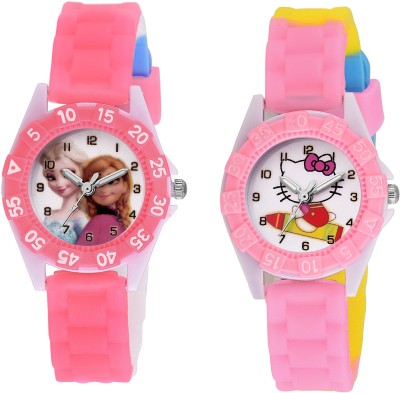 SOOMS DESINGER AND FANCY PRINCES & HELLO KITTY CARTOON PRINTED ON TINNY DIAL KIDS & CHILDREN Watch  - For Boys & Girls   Watches  (Sooms)