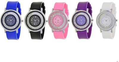 Swadesi Stuff Diamond watch combo of 5 premium watches Watch  - For Women   Watches  (Swadesi Stuff)