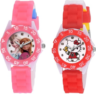 SOOMS DESINGER AND FANCY HELLO & PRINCES CARTOON PRINTED ON TINNY DIAL KIDS & CHILDREN Watch  - For Boys & Girls   Watches  (Sooms)