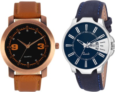 Fashionnow Brown And Blue Wrist Watch For Men's And Boy's Trendy Collection Watch  - For Men   Watches  (Fashionnow)