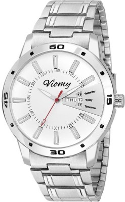 VIOMY DD9004 CLASSY + ROYAL LOOK WHITE DIAL WITH DAY & DATE SERIES WATCH DAY & DATE Watch  - For Men   Watches  (VIOMY)