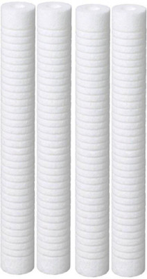 

Toyam Pure 20inch 5 Micron Food Grade PP Candle 20" Spun Filter with Ultra Filtration Technology + Grooved Type Offering Better Sand/Silt/Mud Filtration for Commercial RO UV UF Mineral Water Purifiers Filter Service Solid Filter Cartridge (5, Pack of 4) S