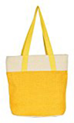 

Bohemians' bag Women's Fashion Jute bag - Sapphire Waterproof Shoulder Bag(Yellow, 16 L)