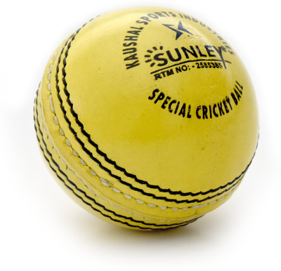 

SUNLEY day night cricket leather ball Cricket Leather Ball(Pack of 1, Yellow)