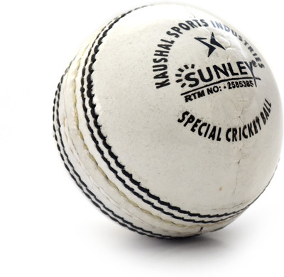 

SUNLEY day night cricket leather ball Cricket Leather Ball(Pack of 1, White)