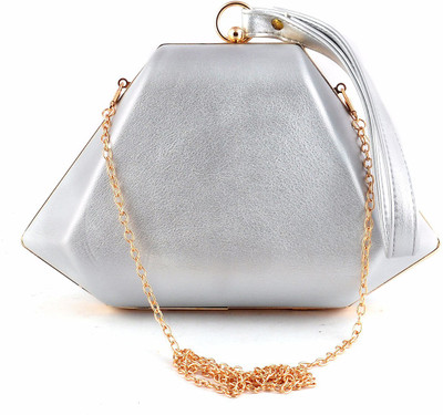 

Urbantra Party Silver Clutch