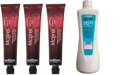 

L'Oreal L'Oreal Paris Majirel Tube No*3 with Developer 20 Vol. 6% Hair Color(Set of 4)