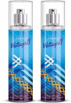 

Layerr Wottagirl Deep Space Perfume Body Spray Pack of 2 Combo (135ML each) Perfume Body Spray - For Women(270 ml, Pack of 2)