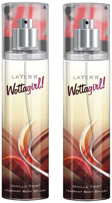 

Layerr Wottagirl Vanilla Twist Perfume Body Spray Pack of 2 Combo (135ML each) Perfume Body Spray - For Women(270 ml, Pack of 2)