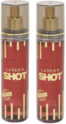 

Layerr Shot Gold Series Imperial Perfume Body Spray Pack of 2 Combo (135ML each) Perfume Body Spray - For Men(270 ml, Pack of 2)