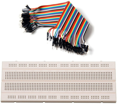 

TechWiz Combo Of Breadboard & Jumper Wire Male To Male Educational Electronic Hobby Kit