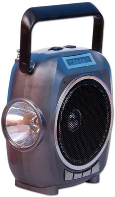 

CRETO latest fm radio support usb pendrive, aux and memory card FM Radio(Grey)