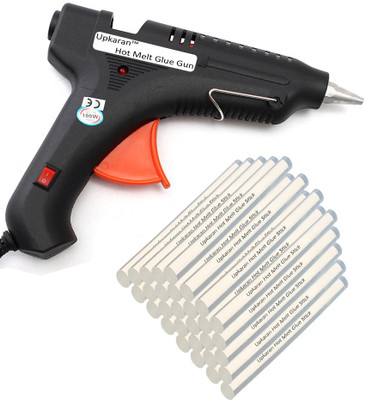 

Upkaran Hot Melt Glue Gun kit 100 Watt On/Off With 30 Glue Sticks For Furniture, Decorations & Bonding Artificial Flowers Standard Temperature Corded Glue Gun(11 mm)