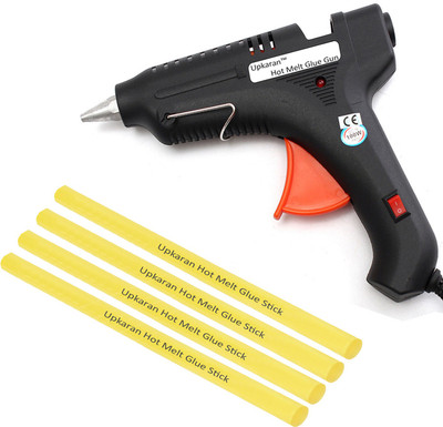

UPKARAN ITEK LEAK PROOF 100 WATT WITH 4 STICKS HEAVY DUTY PRECISION ALUMINIUM NOZZLE HOT MELT Standard Temperature Corded Glue Gun(11 mm)