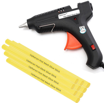 

UPKARAN ITEK LEAK PROOF 100 WATT WITH 9 STICKS HEAVY DUTY PRECISION ALUMINIUM NOZZLE HOT MELT Standard Temperature Corded Glue Gun(11 mm)