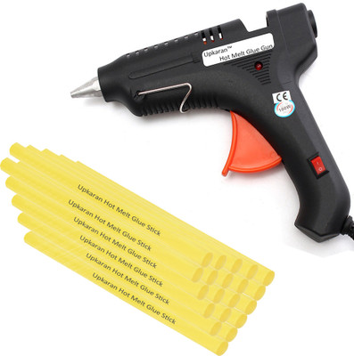 

UPKARAN ITEK LEAK PROOF 100 WATT WITH 20 STICKS HEAVY DUTY PRECISION ALUMINIUM NOZZLE HOT MELT Standard Temperature Corded Glue Gun(11 mm)