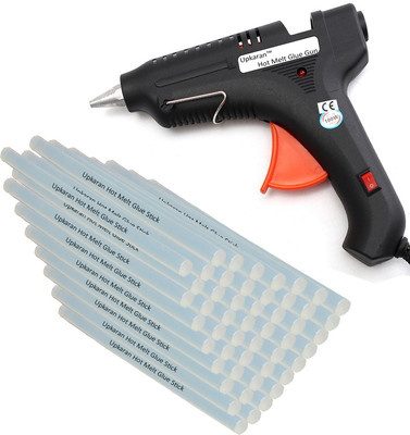 

Upkaran 10inch 50 Hot Melt Glue Sticks with Professional Precision 100W Black Standard Temperature Corded Glue Gun(11 mm)