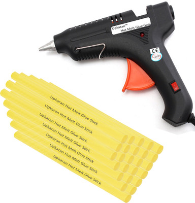 

UPKARAN ITEK LEAK PROOF 100 WATT WITH 25 STICKS HEAVY DUTY PRECISION ALUMINIUM NOZZLE HOT MELT Standard Temperature Corded Glue Gun(11 mm)