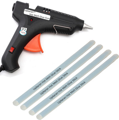 

Upkaran ITEK LEAK PROOF 100 WATT WITH 4 STICKS HEAVY Standard Temperature Corded Glue Gun(11 mm)