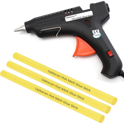

UPKARAN ITEK LEAK PROOF 100 WATT WITH 3 STICKS HEAVY DUTY PRECISION ALUMINIUM NOZZLE HOT MELT Standard Temperature Corded Glue Gun(11 mm)