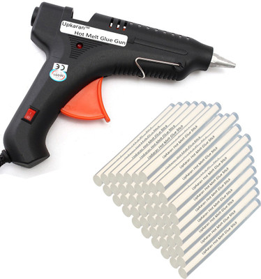 

Upkaran Hot Melt Glue Gun kit 100 Watt On/Off With 50 Glue Sticks For Furniture, Decorations & Bonding Artificial Flowers Standard Temperature Corded Glue Gun(11 mm)