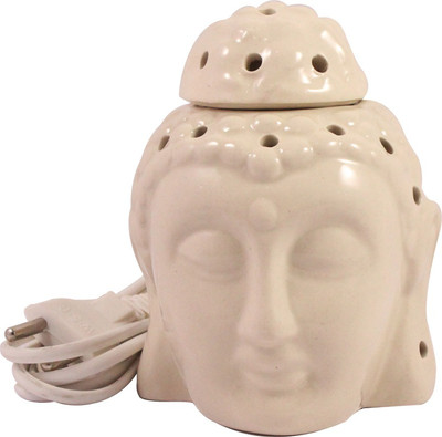

India Meets India Lord Buddha Electric Aroma Oil Diffuser & Tea Light Lamp/ Good Quality White Color Electric Essential Oil Freshener (IMIHOTL0011) Ceramic 1 - Cup Tealight Holder(White, Pack of 1)