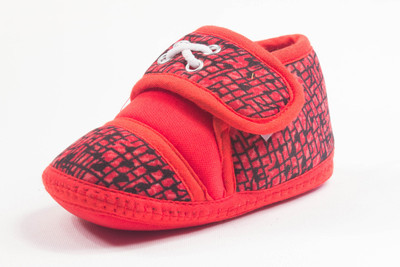 

Ole Baby Boys & Girls Velcro Casual Boots(Red