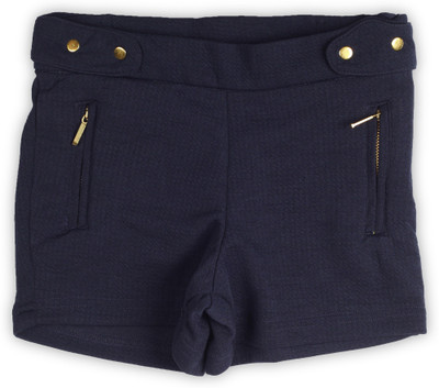 

Gini & Jony Short For Girl's Casual Solid Cotton(Blue, Pack of 1, Navy(c656)
