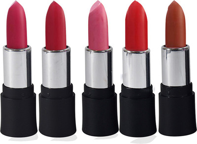 

Adbeni Super Stay Long Lasting Lipsticks Pack of 5(Multicolor, 4.5 g)