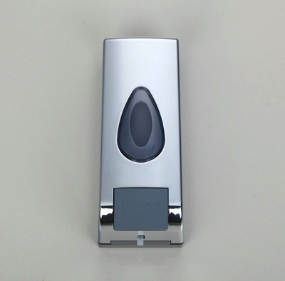 

Kitsch Dew Drop Chrome Heavy Duty ABS Plastic LARGE Size 650 ml Soap, Shampoo, Conditioner Dispenser(Steel)