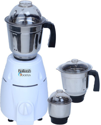 

Kailash Toofan 745 W Mixer Grinder(White, 3 Jars)