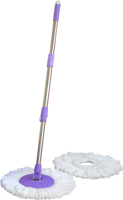 

FashionRokz 360° heavy Mop stick with 2 refill = [Colour may vary as per availability] Wet & Dry Mop(Purple)