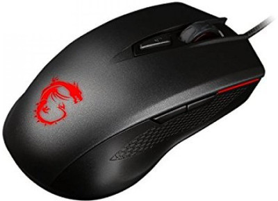 

MSI Optical Gaming Mouse 5000 DPI with Integrated Anti-Slip side grips and Ambidextrous Design Wired Optical Gaming Mouse(USB, Black)