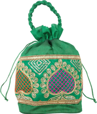 

Angelfish AELKMB0806A Potli(Green)