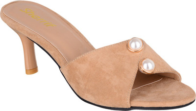 SHERRIF SHOES Women Beige Heels
