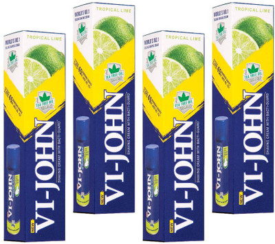 

Vi-John Shaving Cream Tropical Lime Pack of 8(125 g)
