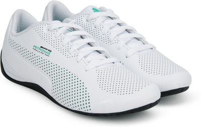 

Puma MAMGP Drift Cat ultra Motorsport Shoes For Men(White, Puma white-spectra green-puma black