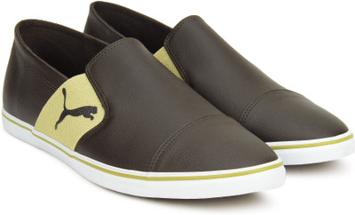 

Puma Elsu v2 Slip On SL IDP Slip on Sneakers For Men(Khaki, Brown, Chocolate brown-pale khaki
