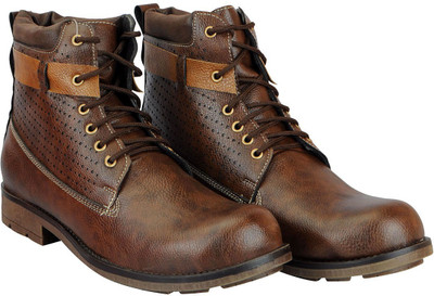

FAUSTO High Ankle Boots For Men(Brown