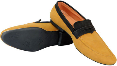 

FAUSTO Stylish Loafers For Men(Tan, Tan black