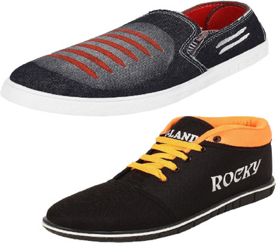 

Sanker Sanker/Blue/ orange-01 Casuals For Men(Multicolor